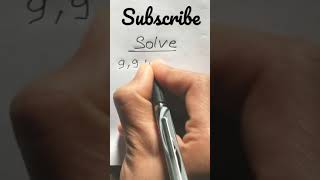 SOLVE THE PUZZLE || ONLY FOR GRENIUS || MATHS TRICKS || PART-18 || #shorts