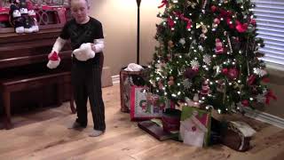 Boy Gets Coal, Rips Off Stuffed Animal Head and Pulls Down Christmas Tree!