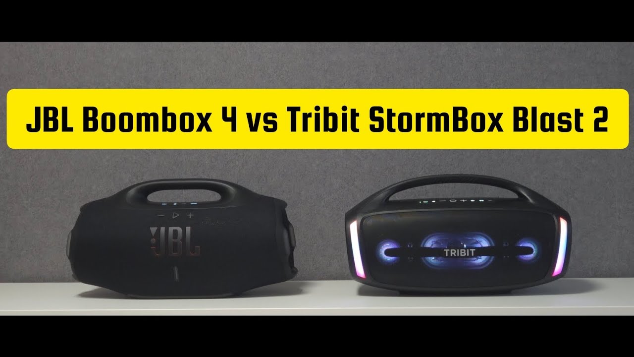JBL Boombox 4 vs Tribit StormBox Blast 2