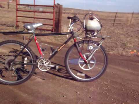 homemade gas powered bicycle