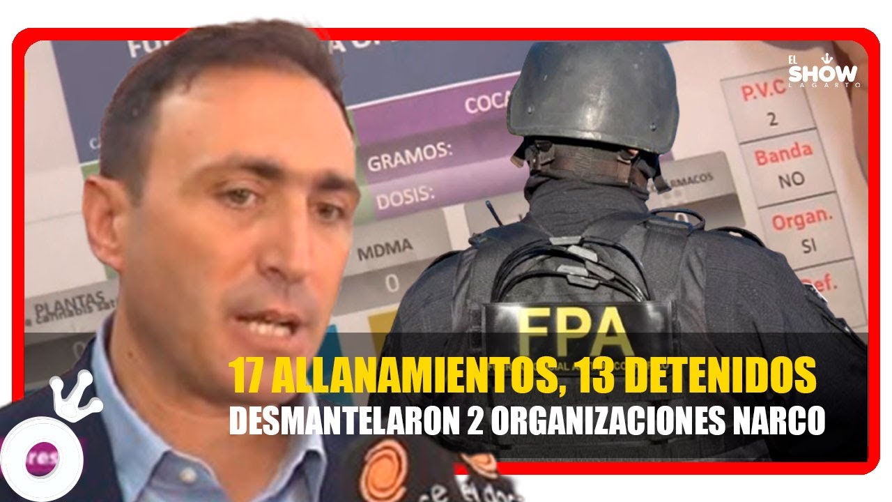 Golpe al narcotráfico en Córdoba secuestran más de 11 kilos de cocaína pura 13 detenidos