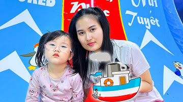 Cam Cam và hành trình giải cứu chiếc thuyền, lạc vào nhà tuyết chơi cầu trượt bóng siêu dài.