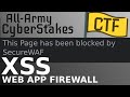 All-Army CyberStakes! Cross-Site Scripting Filter Evasion