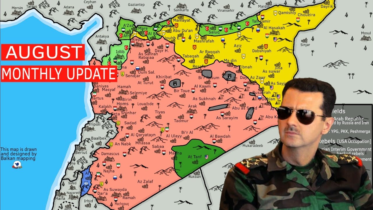 Syrian civil war [August] monthly update - YouTube
