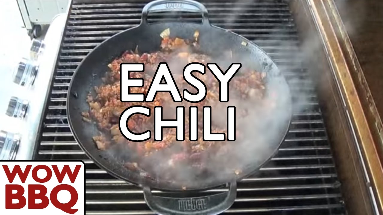 Monumentaal elleboog Simuleren Weber Wok - Gourmet BBQ System - The Easiest Chilli Con Carne - YouTube