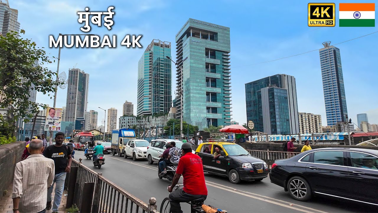 Walking in Mumbai 🇮🇳 | Elphinstone Bridge Real Street Life Walk in 4K HDR