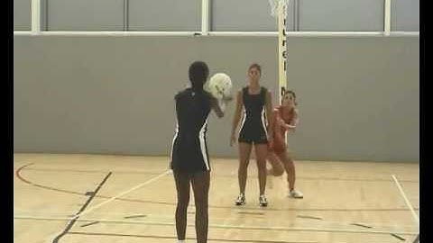 Quintic Netball - Game skills defending - Figure 8 intercepting