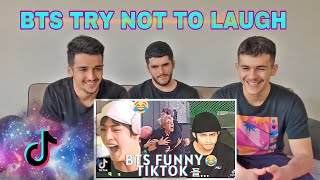Video thumbnail of "BTS Funny Moments Tiktok Compilation(try not to laugh)  | BTS REACTION"