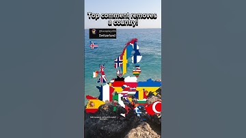 Top comment removes a country! (part 6) #mapping #edit #countryballs #maps #countries #europe #flags