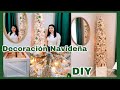 Decoración Navideña 2020 Ideas Para Decorar Un Arbolito Navideño/Diy Caja De Madera Y ornamentos