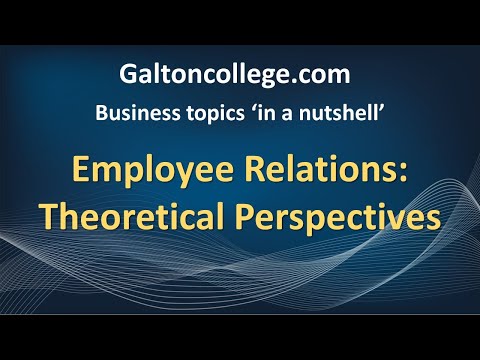 Video: Wat zijn de perspectieven van arbeidsverhoudingen?