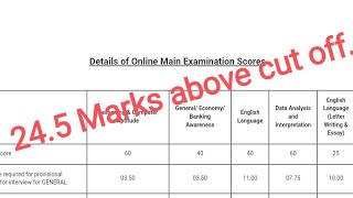 My IBPS PO MAINS 2023 Scorecard || 24.5 marks above cut off #ibpspo #ibps