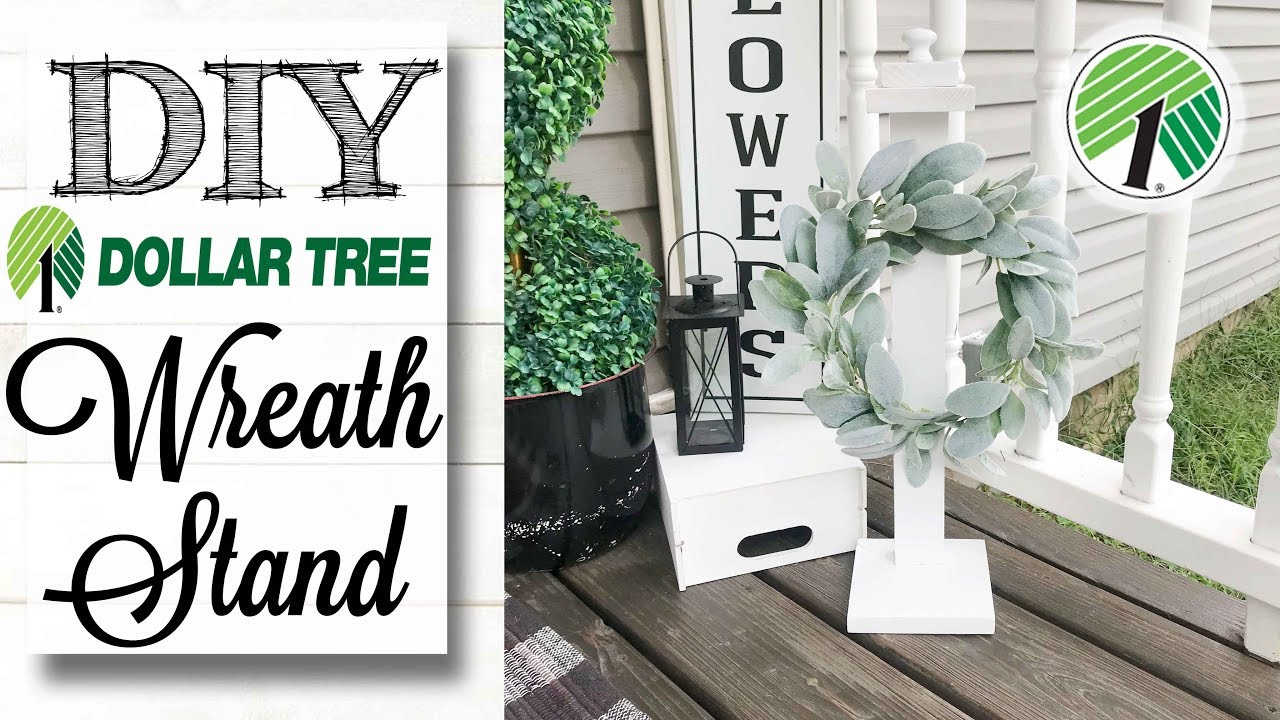 DIY Dollar Tree Wreath Stand 