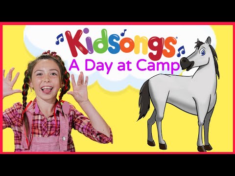 A Day At Camp by Kidsongs | Camp Songs for Kids | Hokey Pokey Dance | Camp fire Songs  | PBS Kids