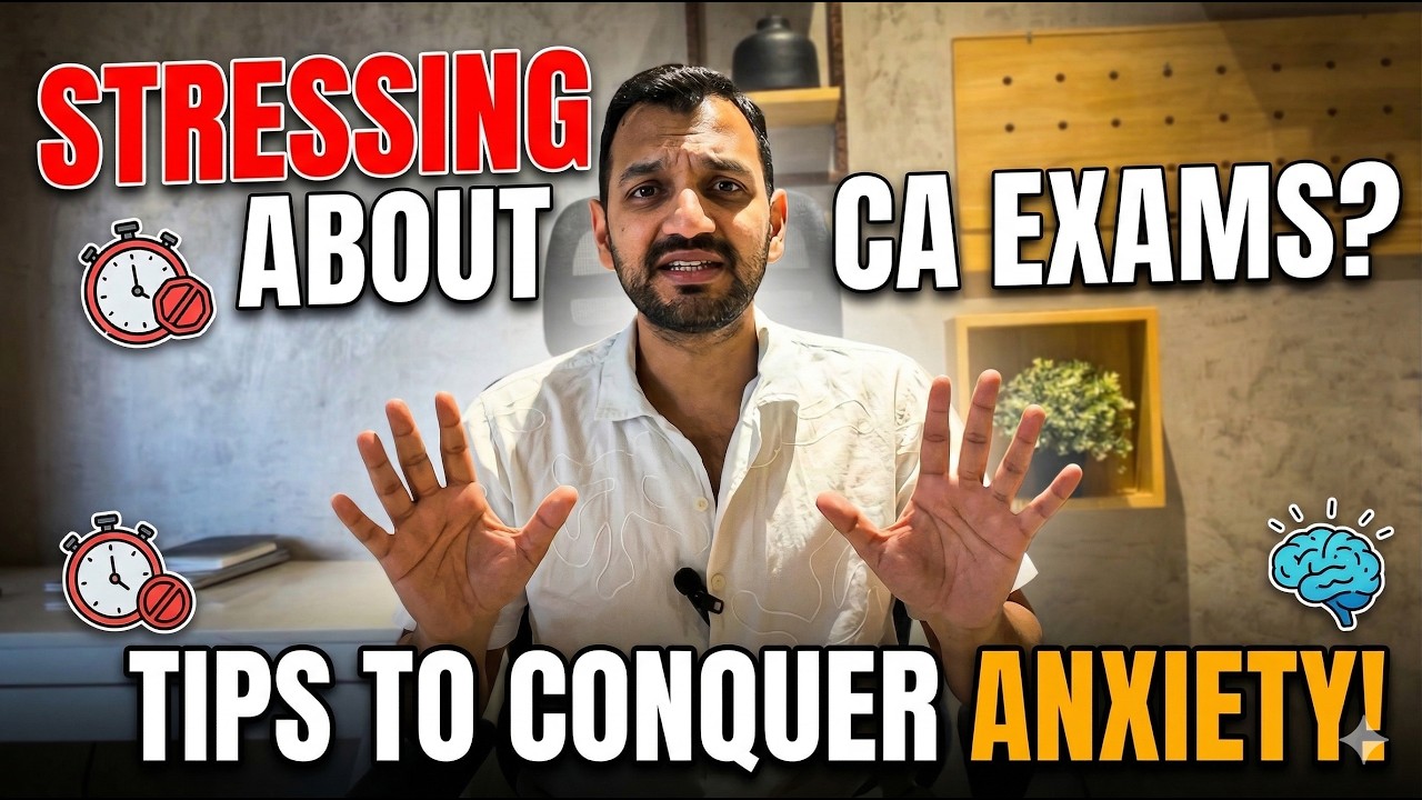 CA Exam ANXIETY & FEAR. How to overcome it immediately and relax - YouTube