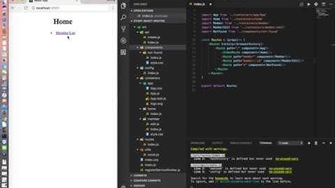 React Router v3 Example