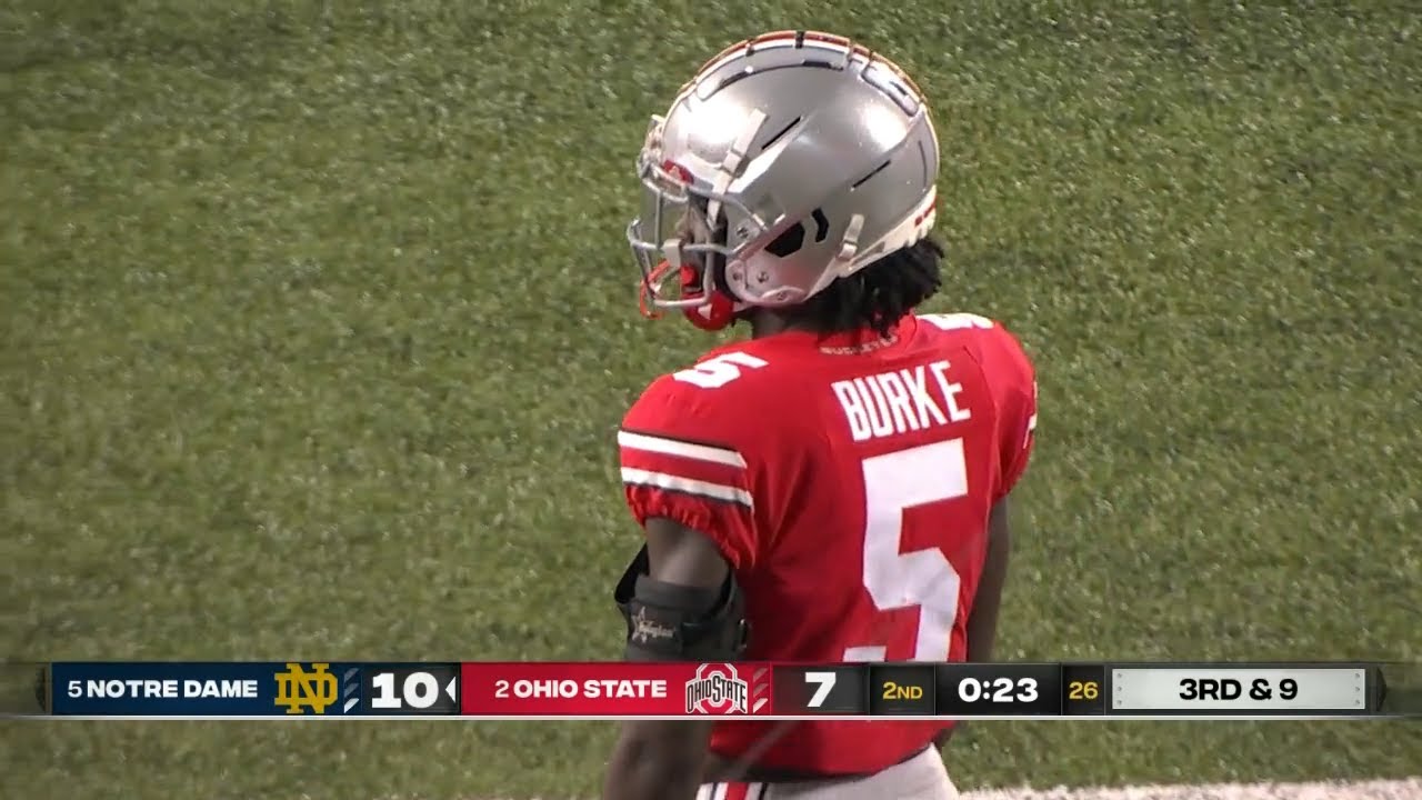 Denzel Burke vs Notre Dame (2022) YouTube