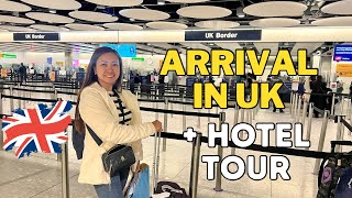 LIFE IN UK: OUR ACTUAL ARRIVAL IN LONDON HEATROW AIRPORT + HOTEL TOUR (Chatsworth Hotel) 🇬🇧