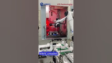 CNC milling machining handling by robot Cobot dobot with jig & fixture conveyor incoming positioning
