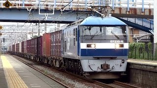 JR貨物 EF210-6 貨物列車(8058レ EF210 桃太郎 基本番台車) 東海道本線 共和駅