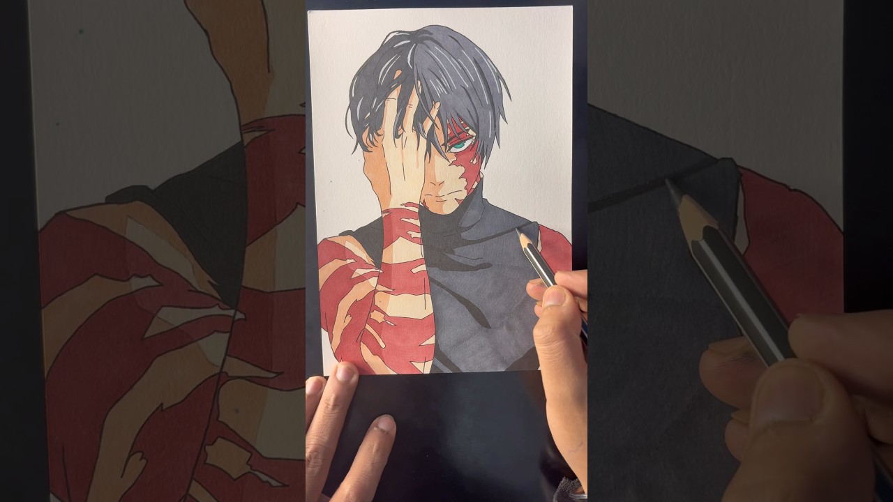 Drawing Maki Zenin from Jujutsu Kaisen 