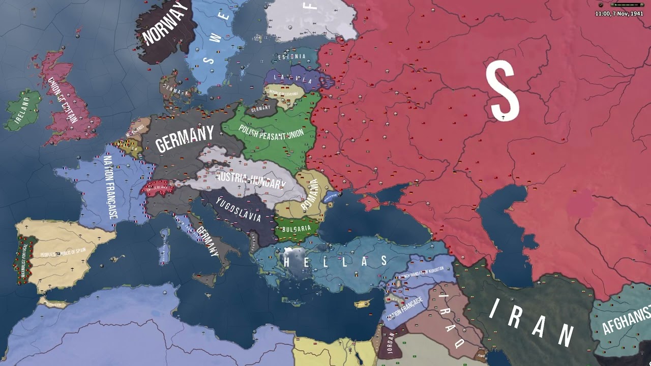 HOI4 Timelapse Super Greece YouTube