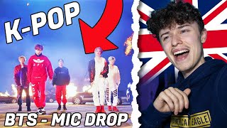 BRITISH GUY LISTENS TO K-POP FOR THE FIRST TIME | BTS - MIC DROP | TWReactz