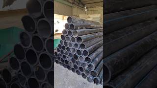 HDPE Pipe Waste Scrap Cutting &amp; Recycling Process | Plastic Dana Making Factory | #shorts #pipe #hdp