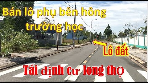 [BÁN] lô phụ 80m vuông bên hông trường học ở tái định cư xã long thọ  – bất động sản nhơn trạch