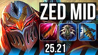 ZED vs YASUO (MID) | Penta, 9 solo kills, 20/2/7, Legendary | EUW Master | 25.21