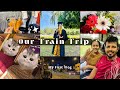 පවුලම එකට කෝච්චියේ🥰|First Vlog🙊|එයත් ආවා💞|ලස්සනම දවසේ ඔක්කොම එකට🫂 #travel #familyvlog#couple #food 