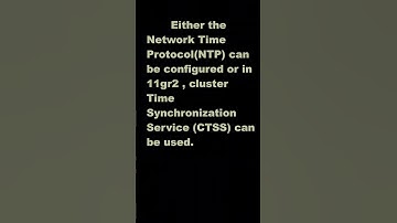 #shorts What methods are available to keep the time synchronized on all nodes  in the cluster(RAC)?