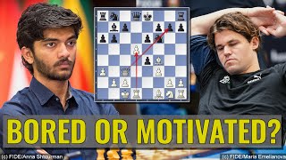 Bored or motivated? | Gukesh D vs Magnus Carlsen | FIDE World Cup 2023 Baku