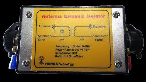 10kHz to 150MHz LF-HF-VHF Antenna Galvanic Isolator.