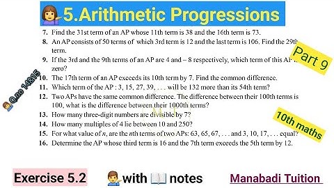 10th class math |Chapter 5|💁Arithmetic Progressions| 💁‍♀️Exercise 5.2| Q no 14&15|CBSE|NCERT|