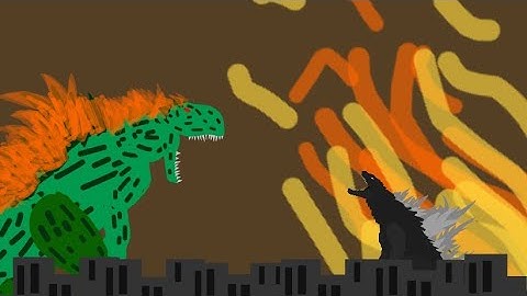 Marvel Godzilla vs Godzilla in Hell (short battle) - Animación dc2