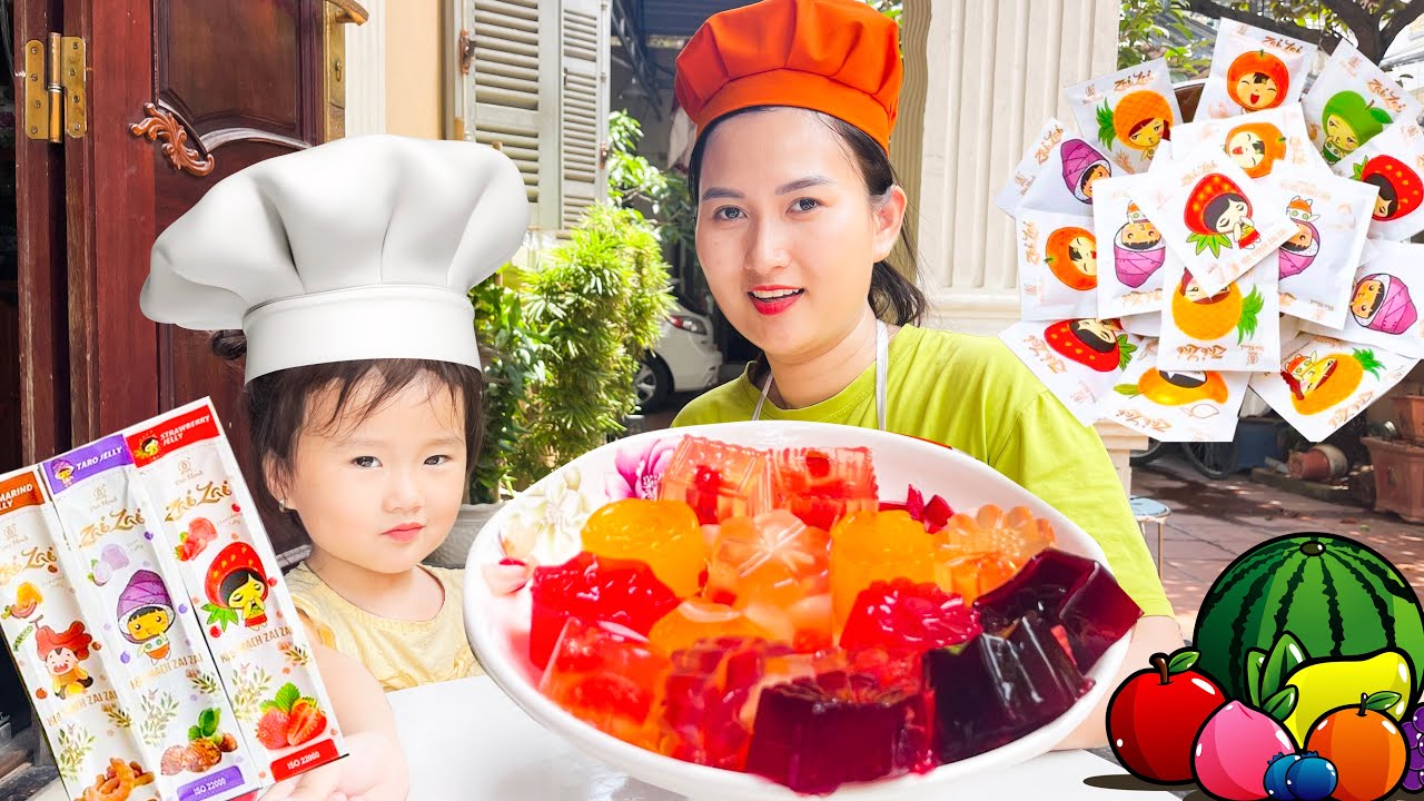 Changcady trổ tài làm thạch từ các loại hoa quả - Part 445