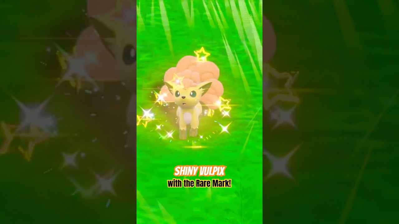 Shiny Vulpix ✨ with the Rare Mark! 