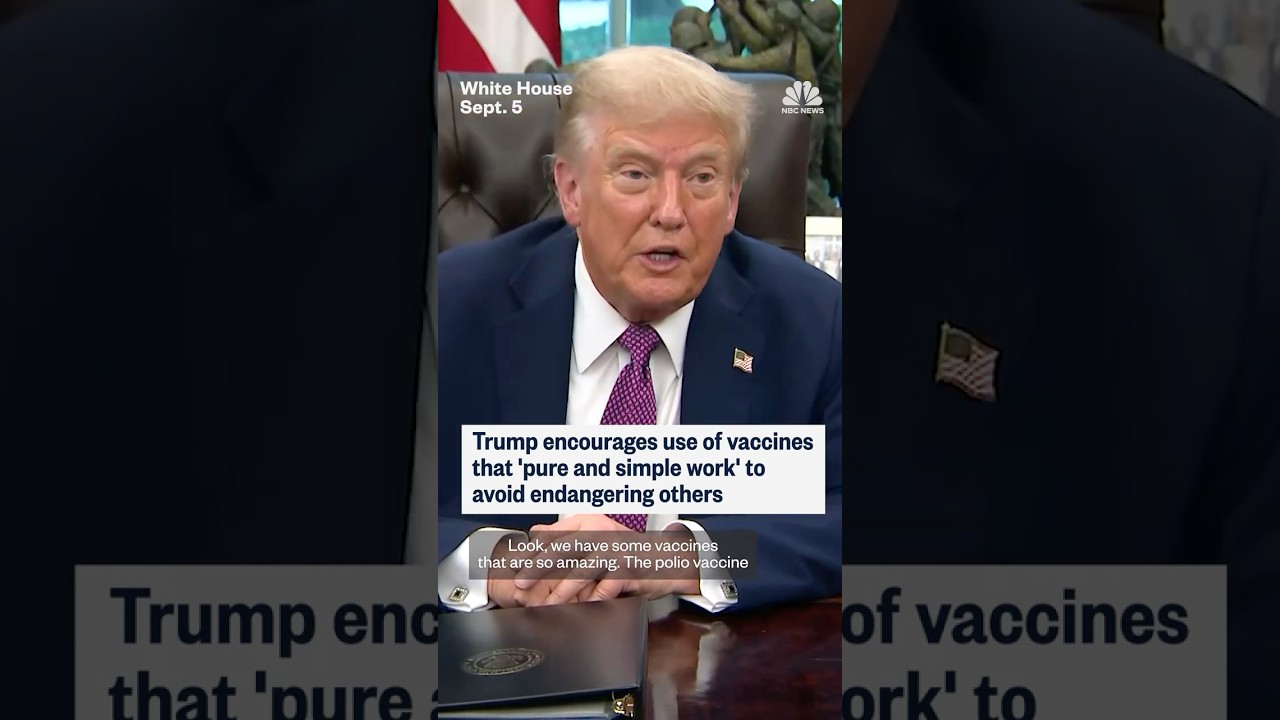 Trump encourages use of vaccines that ‘pure and simple work’ to avoid endangering others