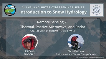 Remote Sensing 2-Thermal, Passive Microwave, Radar