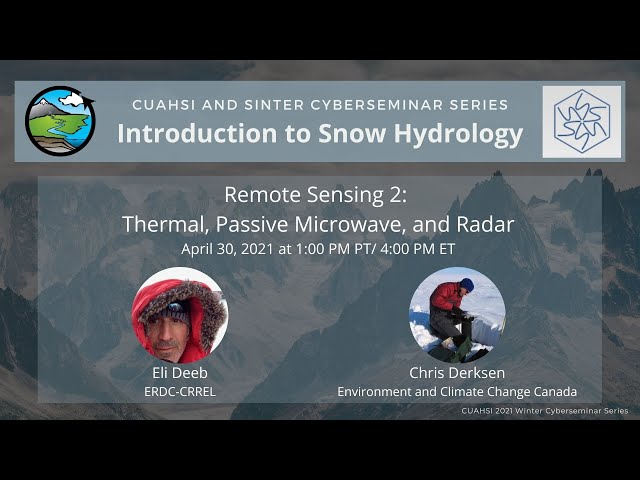 Remote Sensing 2-Thermal, Passive Microwave, Radar class=