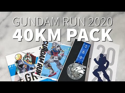 Gundam Run 2020 - 40km Race Pack Loot Unboxing - RX-78-2