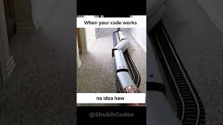 Celebrity not sure how, but yeah the code worked 😭 #shorts #coding Wealth