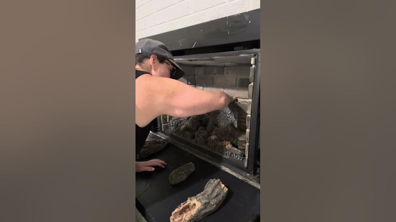 How to clean a gas fireplace ignition element. YouTube