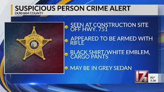 Durham County deputies investigating after construction workers threatened with rifle