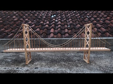 Diy popsicle stick Oakland Bridge