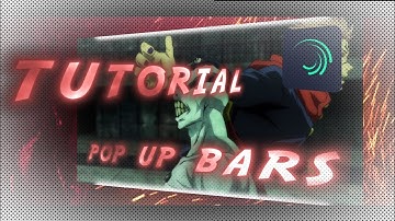 Pop up bars tutorial | Alight motion tutorial