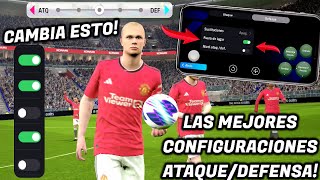 🔥 LAS MEJORES CONFIGURACIONES DEFENSA/ATAQUE 🚨MARCAJE ASISTIDO Y CONTROLES PARA SER PRO EFOOTBALL 24