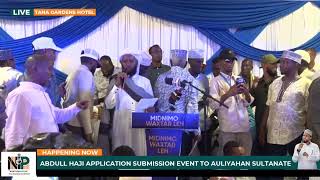 Abdul Haji gubernatorial application submission to Auliyahan Wealth
