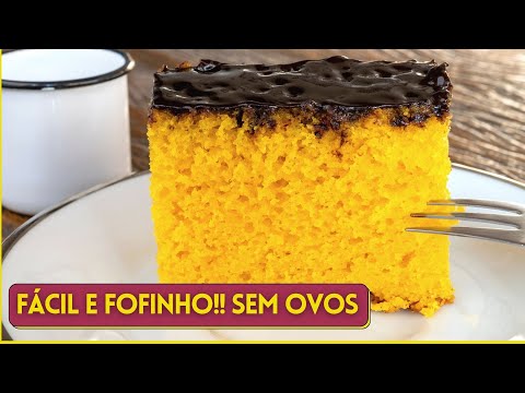 BOLO DE CENOURA SEM ERRO - FÁCIL, sem ovos, fofinho, econômico e Vegano!